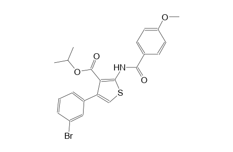 isopropyl 4-(3-bromophenyl)-2-[(4-methoxybenzoyl)amino]-3-thiophenecarboxylate