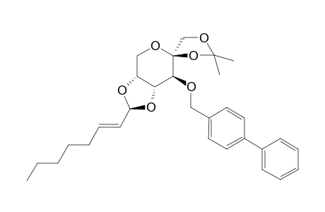 (2'S,3'aR,4S,7'S,7'aR)-2'-[(E)-hept-1-enyl]-2,2-dimethyl-7'-(4-phenylbenzyl)oxy-spiro[1,3-dioxolane-4,6'-3a,4,7,7a-tetrahydro-[1,3]dioxolo[4,5-c]pyran]