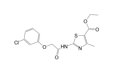 5-thiazolecarboxylic acid, 2-[[(3-chlorophenoxy)acetyl]amino]-4-methyl-, ethyl ester
