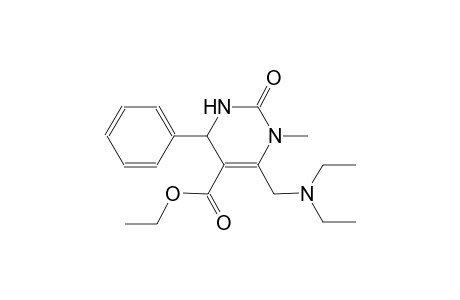 5-pyrimidinecarboxylic acid, 6-[(diethylamino)methyl]-1,2,3,4-tetrahydro-1-methyl-2-oxo-4-phenyl-, ethyl ester