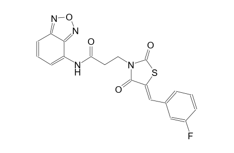 3-thiazolidinepropanamide, N-(2,1,3-benzoxadiazol-4-yl)-5-[(3-fluorophenyl)methylene]-2,4-dioxo-, (5Z)-