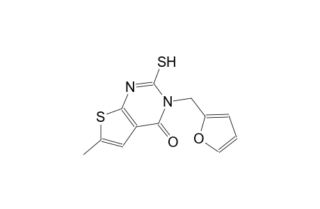 3-(2-furylmethyl)-6-methyl-2-sulfanylthieno[2,3-d]pyrimidin-4(3H)-one