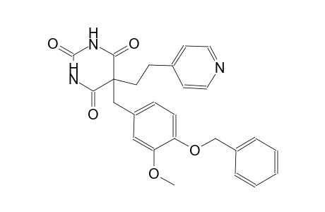 5-[4-(benzyloxy)-3-methoxybenzyl]-5-[2-(4-pyridinyl)ethyl]-2,4,6(1H,3H,5H)-pyrimidinetrione