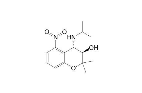 trans-3,4-Dihydro-2,2-dimethyl-5-nitro-4-isopropylamino-2H-1-benzopyran-3-ol