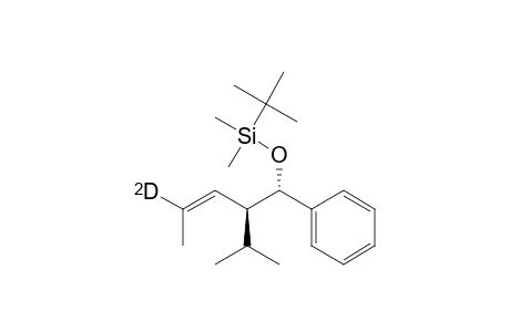 (Z)-(t-Butyl)-[(2-isopropyl-1-phenyl-4-deuteriopent-3-enyl)oxy]dimethylsilane