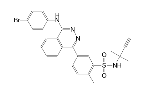 benzenesulfonamide, 5-[4-[(4-bromophenyl)amino]-1-phthalazinyl]-N-(1,1-dimethyl-2-propynyl)-2-methyl-