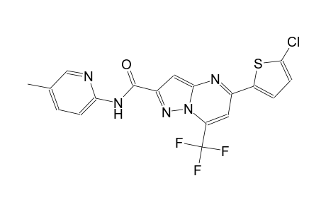 5-(5-chloro-2-thienyl)-N-(5-methyl-2-pyridinyl)-7-(trifluoromethyl)pyrazolo[1,5-a]pyrimidine-2-carboxamide