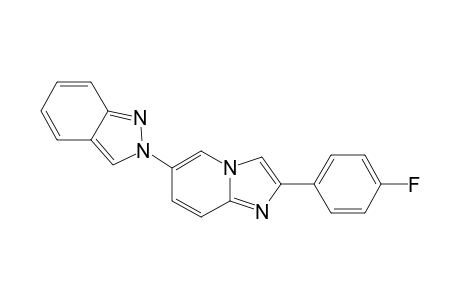 N-2-[2-(4-FLUOROPHENYL)-IMIDAZO-[1,2-A]-PYRIDIN-6-YL]-INDAZOLE