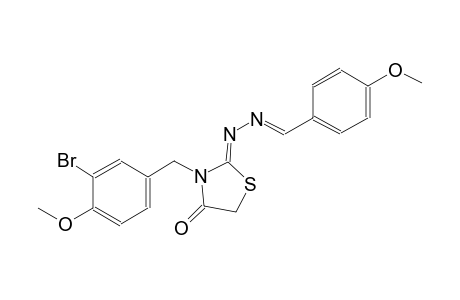 4-methoxybenzaldehyde [(2Z)-3-(3-bromo-4-methoxybenzyl)-4-oxo-1,3-thiazolidin-2-ylidene]hydrazone