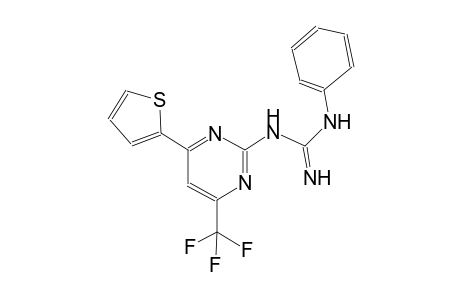 N-phenyl-N'-[4-(2-thienyl)-6-(trifluoromethyl)-2-pyrimidinyl]guanidine