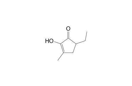 5-Ethyl-2-hydroxy-3-methyl-1-cyclopent-2-enone