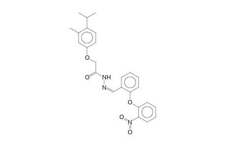 2-(2-Nitrophenoxy)benzaldehyde 4-isopropyl-3-methylphenoxyacetylhydrazone
