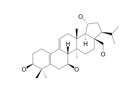 (+)-(3-S,7,-S,8-S,13-R,14-S,17-R,18-R,19-R,21-S)-25-NORFERN-5-(10),9-(11)-DIENE-3,7,19,29-TETRAOL