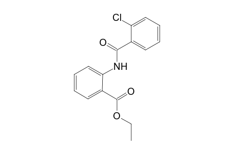 Benzoic acid, 2-[(2-chlorobenzoyl)amino]-, ethyl ester