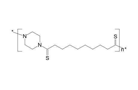 Polythioamide on the basis of piperazine and octamethylenedithiocarboxylic acid