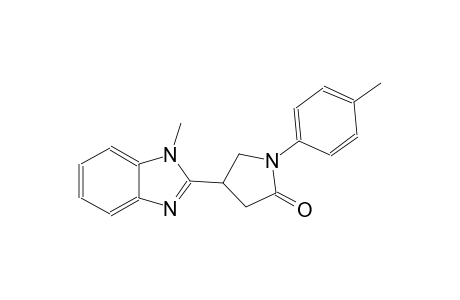 4-(1-methyl-1H-benzimidazol-2-yl)-1-(4-methylphenyl)-2-pyrrolidinone