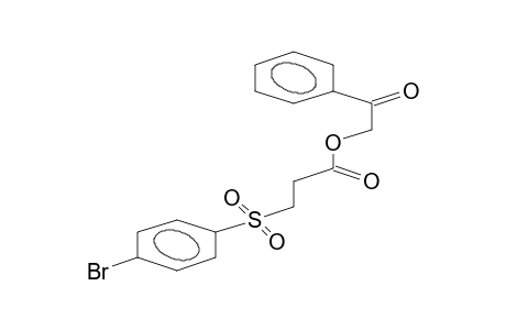 benzoylmethyl 3-(4-bromophenylsulphonyl)propanoate