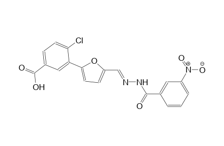 4-chloro-3-(5-{(E)-[(3-nitrobenzoyl)hydrazono]methyl}-2-furyl)benzoic acid