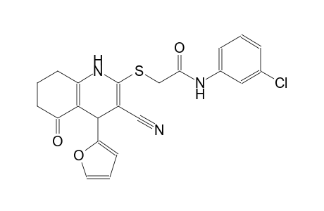 acetamide, N-(3-chlorophenyl)-2-[[3-cyano-4-(2-furanyl)-1,4,5,6,7,8-hexahydro-5-oxo-2-quinolinyl]thio]-