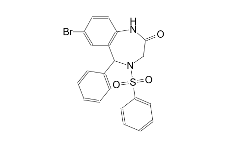7-bromo-5-phenyl-4-(phenylsulfonyl)-1,3,4,5-tetrahydro-2H-1,4-benzodiazepin-2-one