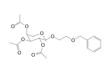 2'-(Benzyloxy)ethyl 2,3,4-tris[O-acetyl]-.alpha.-L-arabinopyranoside