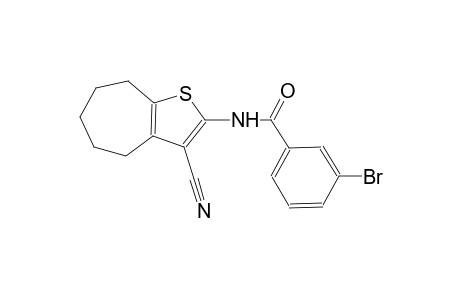 3-bromo-N-(3-cyano-5,6,7,8-tetrahydro-4H-cyclohepta[b]thien-2-yl)benzamide