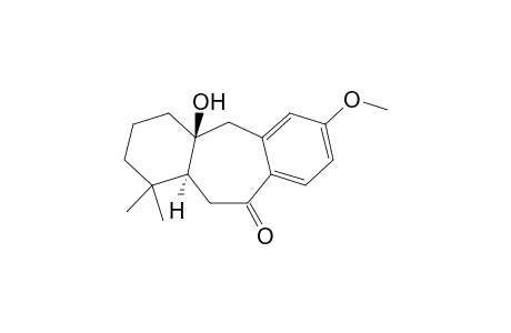 (4aS*,11aS*)-4a-Hydroxy-7-methoxy-1,1-dimethyl-1,2,3,4,4a,5,11,11a-octahydrodibenzo[a,d]cyclohepten-10-one