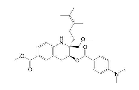 (2S,3S)-3-(4-Dimethylaminobenzoyloxy)-2-(3,4-dimethyl-3-pentenyl)-6-(methoxycarbonyl)-2-methoxymethyl-1,2,3,4-tetrahydroquinoline