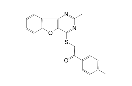 2-[(2-methyl[1]benzofuro[3,2-d]pyrimidin-4-yl)sulfanyl]-1-(4-methylphenyl)ethanone