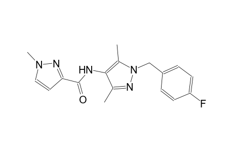 N-[1-(4-fluorobenzyl)-3,5-dimethyl-1H-pyrazol-4-yl]-1-methyl-1H-pyrazole-3-carboxamide