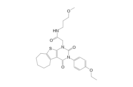 2-(3-(4-ethoxyphenyl)-2,4-dioxo-3,4,6,7,8,9-hexahydro-2H-cyclohepta[4,5]thieno[2,3-d]pyrimidin-1(5H)-yl)-N-(3-methoxypropyl)acetamide