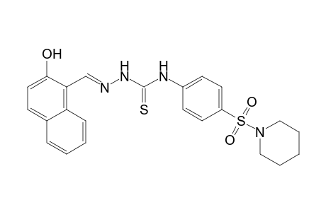 2-hydroxy-1-naphthaldehyde, 4-[p-(piperidinosulfonyl)phenyl]thiosemicarbazone