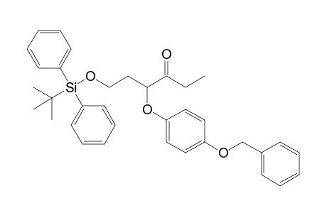 4-[4'-(Benzyloxy)phenoxy]-6-[(t-butyldiphenylsilyl)oxy]-hexan-3-one