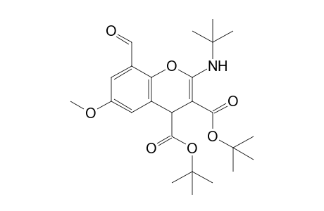 2-(tert-butylamino)-8-formyl-6-methoxy-4H-1-benzopyran-3,4-dicarboxylic acid ditert-butyl ester