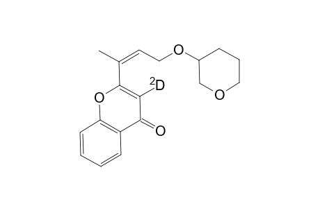 (Z)-2-[1-(2-Tetrahydropyranyloxy)but-2-en-3-yl]-3-D1-4H-chromen-4-one