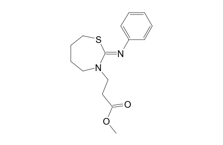 3-(3-METHOXYPROPANOYL)-2-PHENYLIMINOHEXAHYDRO-1,3-THIAZEPINE