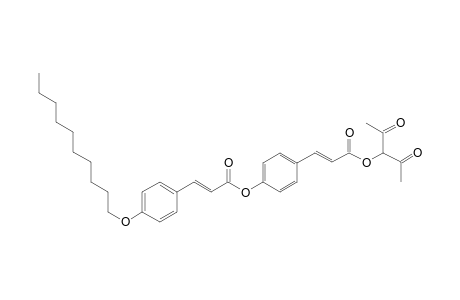 2,4-Dioxo-3-pentyl 4-[[4-(n-decyloxy)cinnamoyl]oxy]cinnate