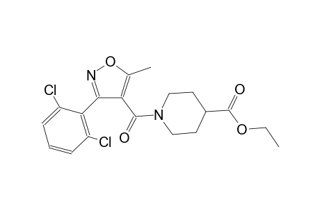 ethyl 1-{[3-(2,6-dichlorophenyl)-5-methyl-4-isoxazolyl]carbonyl}-4-piperidinecarboxylate