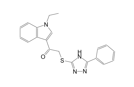 ethanone, 1-(1-ethyl-1H-indol-3-yl)-2-[(5-phenyl-4H-1,2,4-triazol-3-yl)thio]-