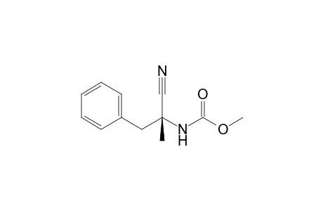 (R)-2-Methoxycarbonylamino-2-methyl-3-phenylpropanonitrile