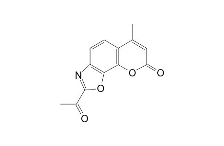 2-Acetyl-6-methyl-8-oxo-8H-pyrano[3,2-g]benzoxazol-8-one