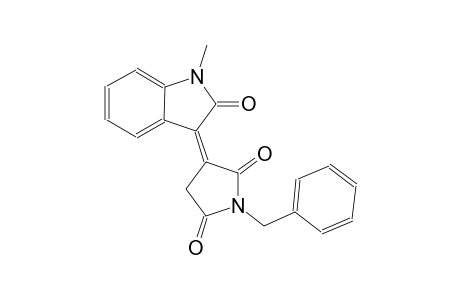 2,5-pyrrolidinedione, 3-(1,2-dihydro-1-methyl-2-oxo-3H-indol-3-ylidene)-1-(phenylmethyl)-, (3Z)-
