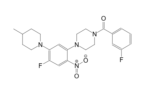piperazine, 1-(3-fluorobenzoyl)-4-[4-fluoro-5-(4-methyl-1-piperidinyl)-2-nitrophenyl]-