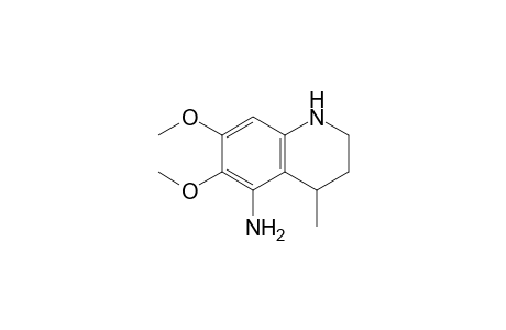 (6,7-dimethoxy-4-methyl-1,2,3,4-tetrahydroquinolin-5-yl)amine