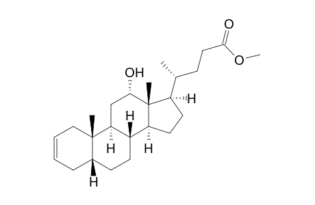 12alpha-Hydroxy-5beta-chol-2-enoic acid-merhylester