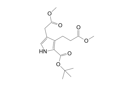 4-(2-keto-2-methoxy-ethyl)-3-(3-keto-3-methoxy-propyl)-1H-pyrrole-2-carboxylic acid tert-butyl ester