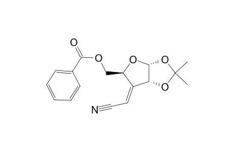 .alpha.-D-erythro-Pentofuranose, 3-(cyanomethylene)-3-deoxy-1,2-O-(1-methylethylidene)-, 5-benzoate, (E)-