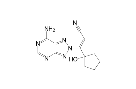 (Z)-3-(7-Amino-2H-[1,2,3]triazolo[4,5-d]pyrimidin-2-yl)-3-(1-hydroxycyclopentyl)-2-propenitrile