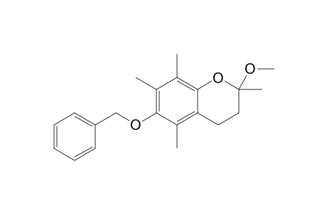 2-Methoxy-2,5,7,8-tetramethyl-6-phenylmethoxy-3,4-dihydro-2H-1-benzopyran
