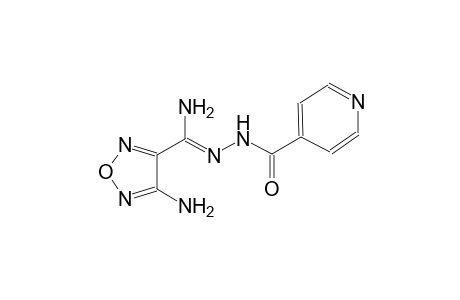 4-pyridinecarboxylic acid, 2-[(Z)-amino(4-amino-1,2,5-oxadiazol-3-yl)methylidene]hydrazide